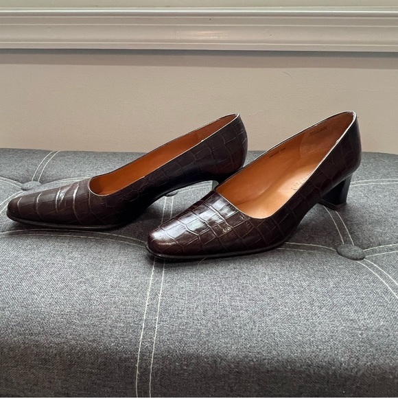 Ralph Lauren low heel brown leather size 6.5 - Picture 4 of 4